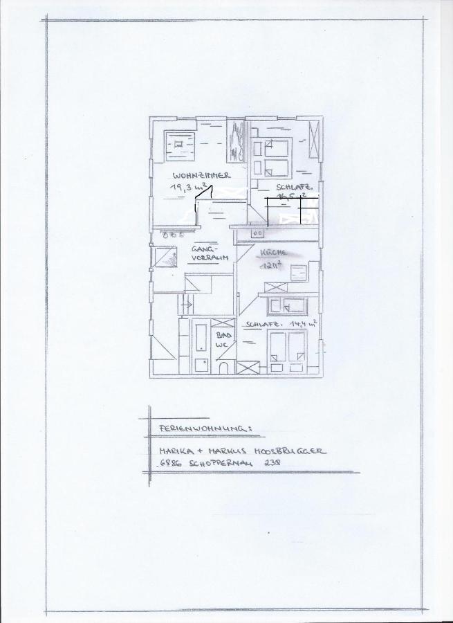Urlaub Bei Moses Appartement Schoppernau Buitenkant foto